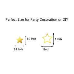 Confetti Star Glitter Table Scatter Metallic Birthday Wedding 2 Size Gold