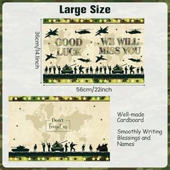 Jumbo Camouflage Retirement Greeting Card Army Military We Will Miss You