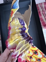 Vtg Chinese New Year Dragon Puppet Boat Festival 8-18”