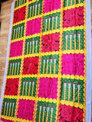 India marigold Curtain Backdrop photo prop Decoration Cloth 8X5 ft muggu kolam