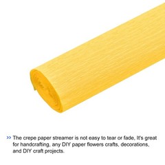 Crepe Paper Roll 5 Ft Long 20 Inch Wide Wedding Festival Decor Golden Yellow