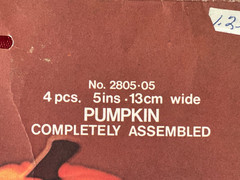 Honeycomb Paper Pumpkins Halloween Thanksgiving Fall LOT OF 4 Vintage NOS Unused