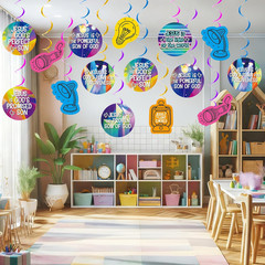 20 Pcs VBS 2026 Party Decorations Light Flashing Station Hanging Swirls Light Bu