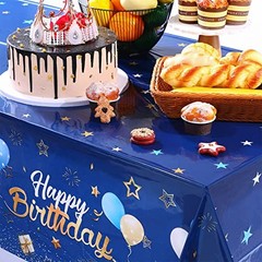 Birthday Party Decorations 56 Pcs Happy Birthday Navy Blue and Gold