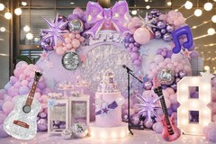 Kpop Star Party Decorations, Pink Purple Music Balloons with Guitars, Music N…