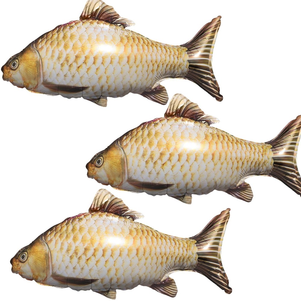 3pcs 33inch fish balloons for fish decorations,gone fishing party decorations…