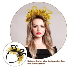 2pcs 2027 New Year Headbands – Number Headband with Tassel – Happy New