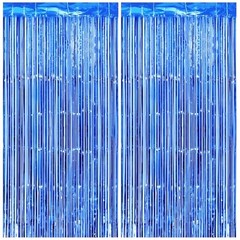 Thicken Blue Streamers 2 Pack 3.2 x 8.2 38.4″W x 98.4″L (Pack of 2) Dark Blue