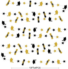 Graduation Decorations 2026 Graduation Hat Diploma Star Garland Banner Bunting S