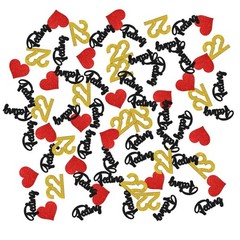 Im Feeling 22 Glitter Happy 22nd Birthday Table Confetti Sign Paper 120 PCS