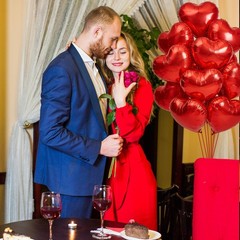12 Pieces 18 Inches Red Heart Balloons – Large Foil Mylar Balloons for Valent…