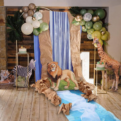 Waterfall Landscaping Kit Rainforest Falls Decorations Tinsel Curtains with Kraf
