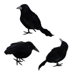 Halloween Decoration Scary Fake Crow Garden Home Party Accessory