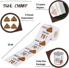 Laugh Out Loud with Our 3-Ply 70th Birthday Toilet Paper Roll – Perfect Gag Gift