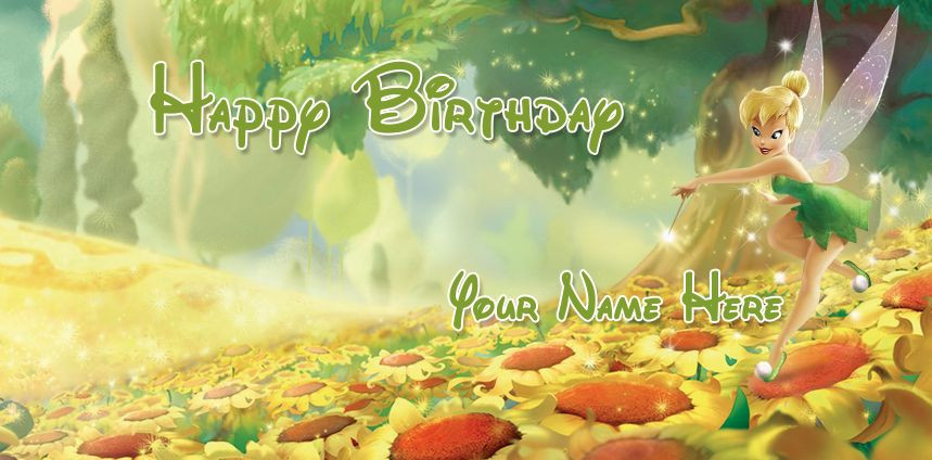 Birthday banner Personalized 4ftx2ft Tinkerbell