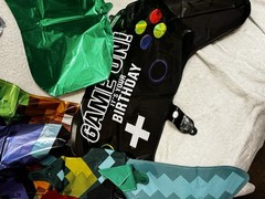 Minecraft Themed Game On Your Birthday Party Decoration Set Balloons Banners