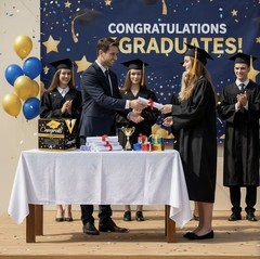 Graduation Decorations Grad Box Grad Party Favors Decor Supplies Black
