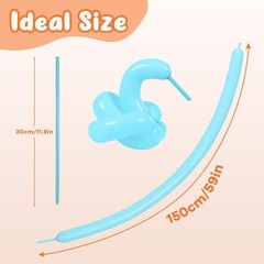 100Pcs 260 Balloons Pastel Long Balloons for Balloon Garland Thickening Skinn…