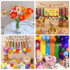 Rainbow Crepe Paper Streamers 8 Rolls 10×98 Inch 8 Colors DIY Party Decor