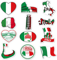 24 Pcs Italian Cutout Decorations Italy International Global Party Supplies Set