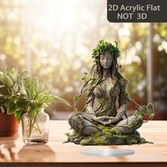 2D Flat Acrylic Goddess Statue Acrylic Flat Desktop Decoration