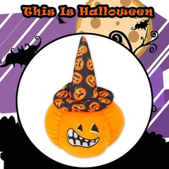 Pumpkin Soft Toy Halloween 23cm x 16cm Black X 1