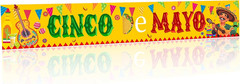 Cinco De Mayo Banner, Large 5 De Mayo Decorations Banner, Mexican Fiesta Cinco D