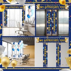 3 Pcs Employee Appreciation Banner We Appreciate You Door Decor Teacher Nurse Vo