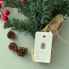 Christmas Trees of Synthetic Material, Mini Christmas Tree with Linen Base