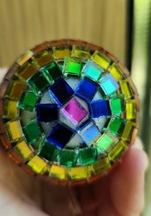 Rainbow Mini Disco Ball PRIDE Christmas Ornament or Rear View Mirror – Set of 2