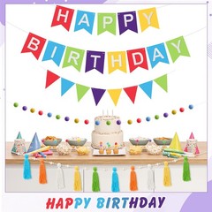 139 Pcs Felt DIY Custom Banner Kit Include 104 Letters 18 Swallowtail Flags 1…