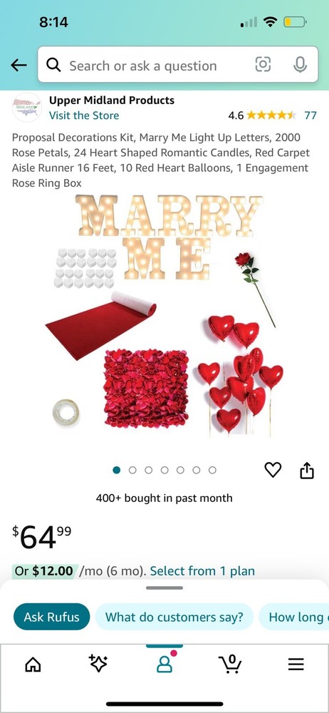 engagement decorations