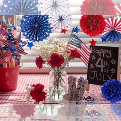 Easy Setup Patriotic Party Decoration Kit – Perfect for July 4th Celebrations