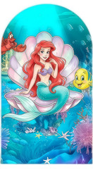 Little Mermaid Ariel Arch Cover Backdrop Birthday Party Photo Background Decor