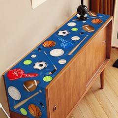 All Star Sport Ball Table Runner for Sports Themed Birthday Party Decorations