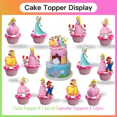 Princess Peach Toadstool Party Supplies Birthday Set Plates Balloons Banner
