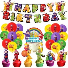 Teletubbies Theme Party Decorations and Utensils -145pcs set For 20 Guests