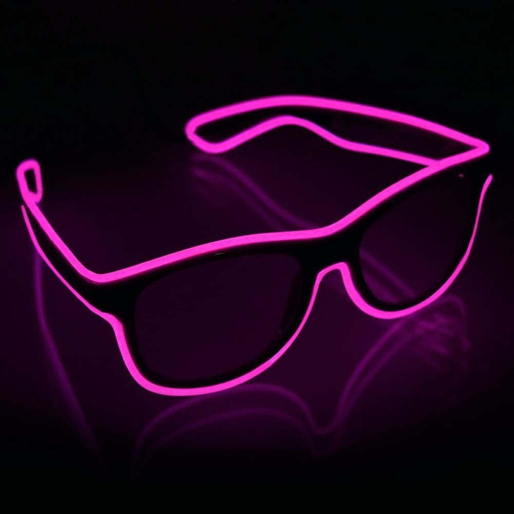 Wireless Light Up Glasses Glow in the Dark Neon Rave Glasses for Rave Party, …