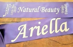 Child Birthday Party Ribbon Gem Sash | Pageant Winner, Competition Award, Dance