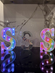 Multicolor LED Marquee Letter S Light Plastic Decorative Letter Light 3 total
