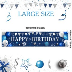 Large Birthday Banners for Outside Decorations Backdrop for Men Women Party