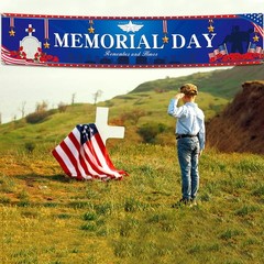 Veterans Day Decorations -Patriotic Banner Decorations Memorial Day Indoor and O