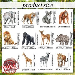 Nuanchu Classic Safari Yard Signs 12 Pcs