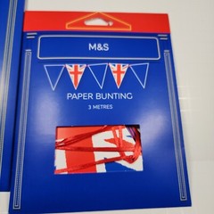 M&S Coronation Party Set Bag Flag Plate Napkin King Charles III Marks Spencer