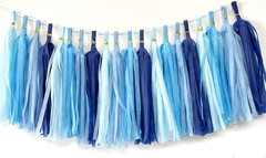 Tissue Paper Tassels Garland Banner Table Decor Party Banner Wedding Birthday Ba