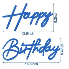 MASTRON Happy Birthday Sign for Backdrop – Felt Happy Birthday Letter Sign for