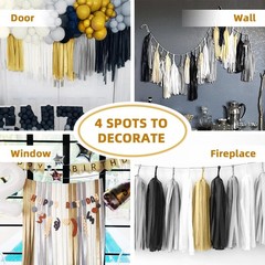 Versatile Crepe Paper Streamers – 8 Rolls, 656ft for Birthday & Holiday Events