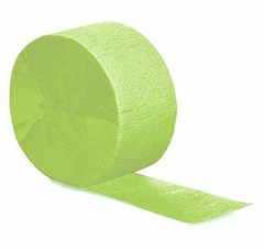 Creative Converting CREPE 81′ Streamer, Fresh Lime