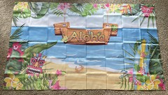 Hawaiian Aloha Beach Party Decoration Summer Luau Background Photography Banner