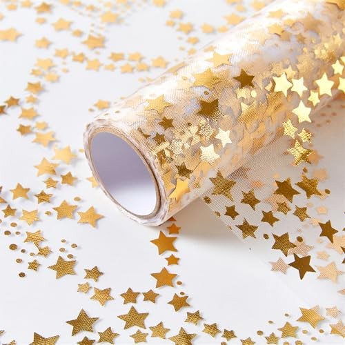 16 Ft Gold Table Runner Birthday Party Table Decorations | Golden Star-gold